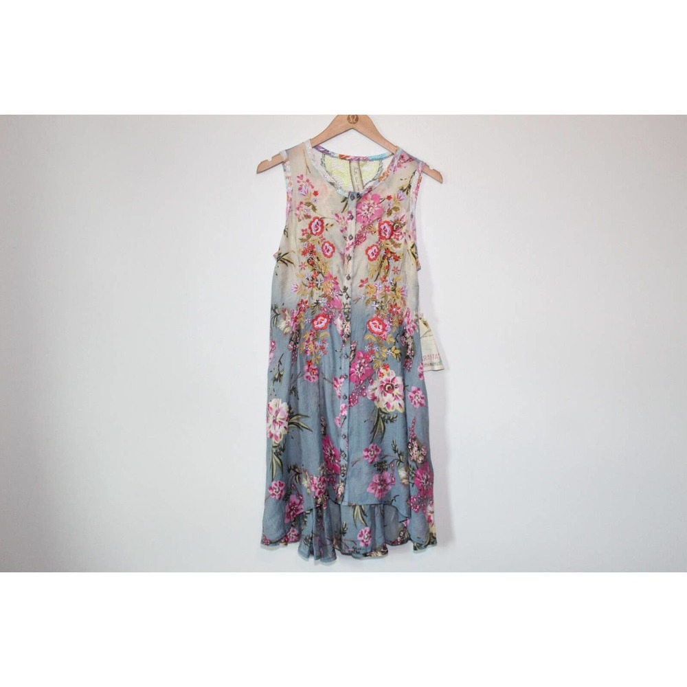 NWT Aratta Silent Journey Aurora Tunic Ombre Floral Embroidered Small H14392 - Picture 2 of 16